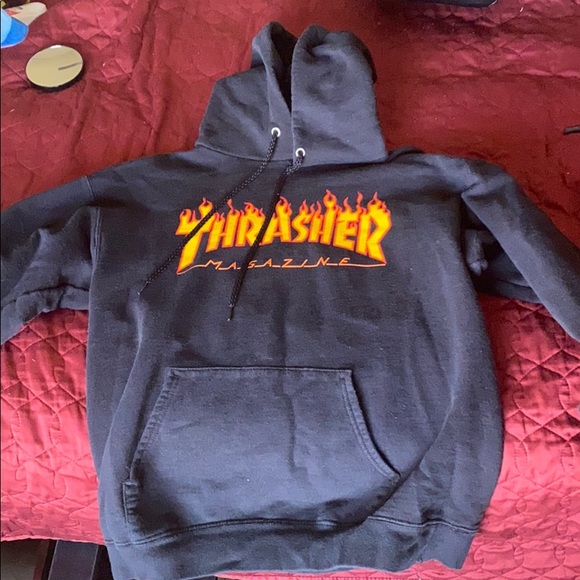 thrasher hoodie youth large